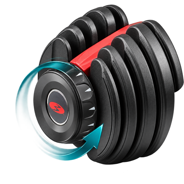 Detalle del dial giratorio de la BowFlex SelectTech 552i