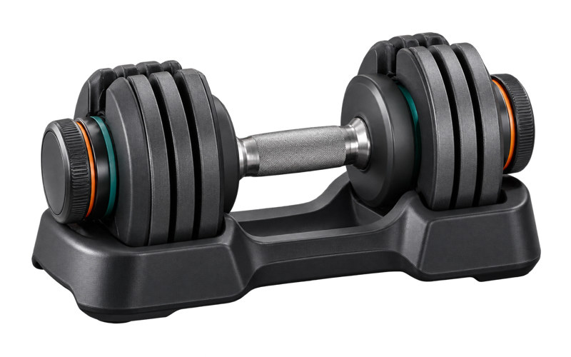 Mancuerna ajustable compacta Volta FlexDial 24 con dial giratorio en ambos extremos